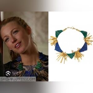 Gemma Redux Blue and Green Necklace ASO Serena Van Der Woodsen